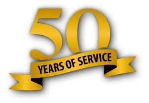 50 years of service